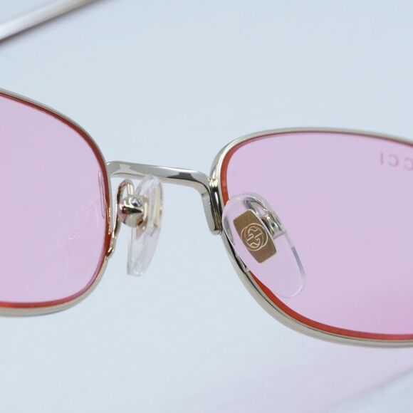 NEW GUCCI GG1648S 005 GOLD PINK SUNGLASSES - Picture 5 of 11
